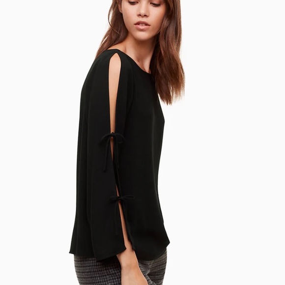 Aritzia Wilfred black blouse - Picture 2 of 4